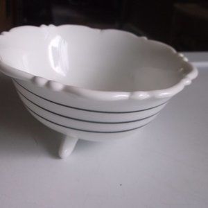 vintage depression glass bowl.